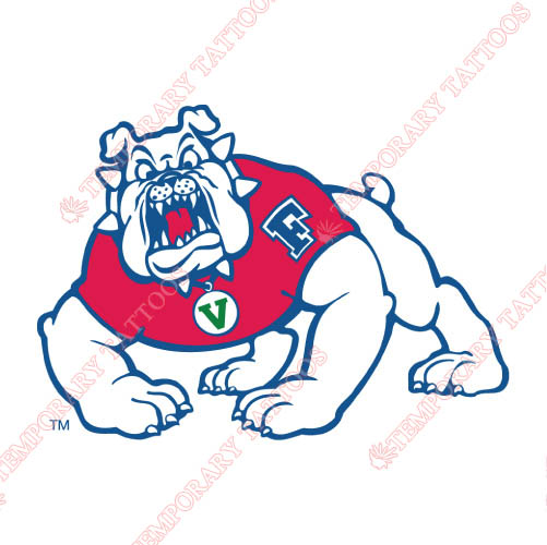 Fresno State Bulldogs Customize Temporary Tattoos Stickers NO.4419